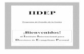 IIDEP - dwministries.orgdwministries.org/wp-content/uploads/2016/05/ISWDI-SPANISH-SYLLAB… · Tabla para Dos Años de Entrenamiento y Formulario de ... miembros de la familia de