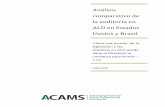 Análisis comparativo de la auditoría en ALD en …files.acams.org/pdfs/espanol/reportes/Analisis...opiniones de los profesionales con quienes se discutieron estos temas. Como la