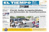 PREGUNTA DE LA SEMANA: Fiscal: hubo …media.eltiempo.com.ve/EL_TIEMPO_VE_web/80/diario/docs/... · elevar su voz de pro-testa, ... rección de Acueducto de Anaco repararon la bomba
