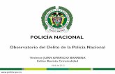 Observatorio del Delito de la Policía Nacional · 2018-08-27 · Revista Criminalidad en ... Aprehenciones de menores Participación de NNA / total ... General ÓSCAR ADOLFO NARANJO
