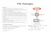 Presentación de PowerPoint - Páginas Personales de ... · VII. Entropía 6 3. Cambio de entropía en sustancias puras. Una vez determinado el cambio de entropía específica ∆