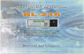 BL-216 - Manual de uso e Instalación - § CONTROL DE ACCESO, CONTROL DE ASISTENCIA LARCONSIA | Control de … · permita el reemplazo de los antiguos relojes mecánicos de fichaje,
