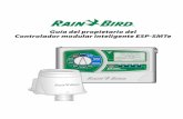 Rain+Birdt - normac1.com · del Sistema de control modular inteligente ESP-SMTe. II Guía ... Establecimiento de los programas de riego... 5 ... semanas de anticipación. ldEl riego