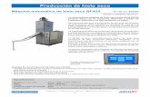 Producción de hielo seco - biothec.com · Producción de hielo seco La ultramoderna máquina de hielo seco automática BP420 produce discos de 10 espesores diferentes y pellets de