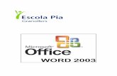 Microsoft Word 2002 - | ¡Integrando las TIC en los Centros Educativos de … · 2010-03-14 · 1.1. La pantalla de Word 1.2. La barra de título En esta barra aparecen el menú Control,
