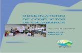 OBSERVATORIO DE CONFLICTOS DE CAJAMARCA · Enero 2013 – Junio 2013 REPORTE SEMESTRAL – OBSERVATORIO DE CONFLICTOS 2 descentralización y participación son recibidos como procesos