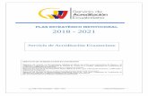 Plan Estratégico Institucional 2018 - 2021 · regulación, gestión y control, con personalidad jurídica propia, dotado de autonomía administrativa, operativa y financiera”.