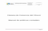 Cámara de Comercio del Chocó Manual de …camarachoco.org.co/sites/default/files/files/Modelo Politicas...periodo contable, en forma de salidas o disminuciones del valor de los activos,