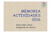 MEMORIA ACTIVIDADES 2016 - …parroquia.salesianoshuesca.org/wp-content/uploads/sites/3/2017/03/... · De estos 12, hay 5 voluntarios que han repetido la experiencia por 2ª o 3ª