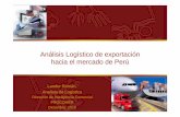 Análisis Logístico de exportación hacia el mercado de Perúservicios.procomer.go.cr/aplicacion/civ/documentos/Presentacion... · Logística marítima hacia el mercado de Perú