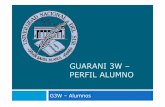 GUARANI3W – PERFIL ALUMNO · Base de Datos Alumnos ESC INTERNET G3W. Perfil Alumno G3W La aplicación para el perfil alumno está compuesta por un conjunto de operaciones restringidas