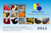 Catálogo de Productosmxprom-file.s3.amazonaws.com/1940_catalogo_maesmesa_2012.pdf · proveyendo productos complementarios como: herramientas para pinturas,pegamentos, ... colores