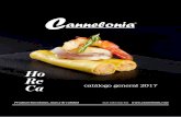 catálogo general 2017 - Cannelonia – Canelons ... · mundo de las tapas gourmet. ... Los canelones y las lasañas van envasadas en raciones individuales con salsa bechamel. ...