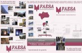 DE FAESA.pdf · Posibilidad de corte de hasta 40 mm de espesor en acero al carbono y de 35 mm en acero inoxidable, dentro de un campo de trabajo de 12.000 x 2.500 mm. Incluye la posibilidad