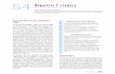 54 Hepatitis C crónica -  · con el tratamiento actual y futuro de la hepatitis crónica C. ReFeReNcias clave ... peso incluso que el ARN-VHC basal del paciente. Manifestaciones