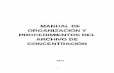 MANUAL DE ORGANIZACIÓN Y …transparencia.df.gob.mx/work/sites/vut/resources/Local...3 MANUAL DE ORGANIZACIÓN Y PROCEDIMIENTOS DEL ARCHIVO DE CONCENTRACIÓN PRESENTACIÓN: Contar