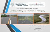 Marco Jurídico y experiencias en Paraguay 10... · servicios para el sector vial, ... se desarrollará en Paraguay bajo la modalidad de la Ley 5.102 de Alianza Público Privada.