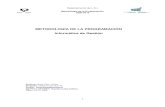 METODOLOGA DE LA PROGRAMACI“N Informtica de lsi.vc.ehu.es/borja/Meto/Apunteak/Metodologia v5.14.pdf 