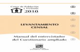 LEVANTAMIENTO CENSAL Manual del entrevistador …internet.contenidos.inegi.org.mx/contenidos/productos//prod_serv/... · El INEGI y el Censo de Población y Vivienda 2010 ¿Para qué