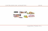 CATÁLOGO DE JUGUETES 2016 - juguetespastor.es · Contiene 20 piezas.Incluye un "trenecito",dos "vagones" y piezas de contrucción..Medidas aproximadas: 60cm de alto x 20cm de ancho