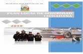 plan local de seguridad ciudadana - munipuno.gob.pe 2018.pdf · El Comité Distrital de Seguridad Ciudadana, ejecuta en coordinación con la población, el Plan Local de Seguridad