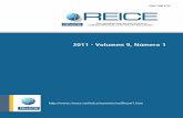 2011 - Volumen 9, Número 1 Monográfico: La … · REICE. Revista Iberoamericana sobre Calidad, Eficacia y Cambio en Educación La REICE es una publicación oficial de la Red Iberoamericana