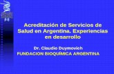 Acreditación de Servicios de Salud en Argentina ... · Programa de Evaluación Externa de Calidad en Bioquímica Clínica El Programa de Evaluación Externa de Calidad de la ...