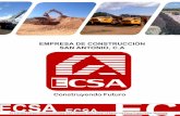 Construyendo Futuro ECSA - Boletin Corporativo 2015.pdf · equipos, maquinarias y facilidad de adaptación a ... tecnología de punta, el uso de ... instalaciones del 171, Fiesta