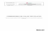 CAMBIADORES DE CALOR TIPO PLACAS - pemex.com · reporte y que reproduce los resultados de los IRP, que emite el correspondiente laboratorio acreditado en ...