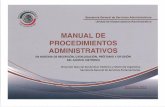MANUAL DE PROCEDIMIENTOS ADMINISTRATIVOStransparencia.senado.gob.mx/obligaciones/LGART70/FRAC-I/21.pdf · las gestiones y trámites de las solicitudes de éstos, con la finalidad