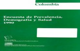 Colombia Encuesta de Prevalencia, Demografía y Salud ... - The DHS … · El programa de Encuestas de Demograffa y Salud (DHS) suministra asistencia financiera y/o técnica a instituciones