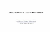 TTULO DEL TRABAJO - Monografias.com · BATIDORA DE MESA 12 LTS SIN CABEZAL CON CAZO DE ACERO (Ver tabla, archivo GRUCARO_BATIDORAS.XLS) ... Es una máquina altamente fiable y de diseño