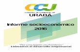 INFORME SOCIOECONÓMICO - ccuraba.org.coccuraba.org.co/site/wp-content/uploads/2017/03/INFORME... · has., el cultivo de cacao con 7.000 has, de piña 600 has, palma 7000 has sembradas,