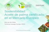 Sostenibilidad: Aceite de palma certificado en el …congresopalmeromexicano.com/femex_congreso/static/images/memori… · Modelos de Cadena de Suministro • Identidad Preservada