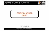 Cuenta Anual 200728ENERO - socialesehistoria.udp.clsocialesehistoria.udp.cl/wp-content/uploads/2016/03/cuenta_anual...INDICE DE TEMAS 1. Fortalecimiento Estructura Organizacional 2.