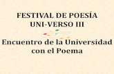 FESTIVAL DE POESÍA UNI-VERSO IV Encuentro de la ...ehutb.ehu.es/uploads/material/Video/5199/Uni-Verso.pdf · mil dudas. “The Kraken” Lord Alfred Tennyson, 1809 - 1892 ... Oh