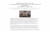 Alquimia Rosacruz y la Orden Hermética de la Aurora Dorada …libroesoterico.com/biblioteca/HERMETISMO... · 2015-04-02 · definiciones muy concisas dadas en las "Knowledge Lectures"