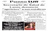 Lanús denunció “aprietes” a sus médicospuntosurweb.com.ar/site/wp-content/uploads/2018/05/PSnumero139.pdf · los punteros de la zona, esa era la realidad del sistema sanitario