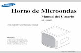 Horno de Microondas - usermanual.wiki · Código No.: DE68-02888C Horno de Microondas Manual del Usuario MD1200WD * Antes de operar el producto, por favor lea el instructivo, a fin