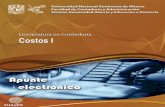 COSTOS I - fcasua.contad.unam.mxfcasua.contad.unam.mx/apuntes/interiores/docs/2016/contaduria/4/LC... · 3 TEMARIO DETALLADO Horas 1. Naturaleza, conceptos y clasificación de costos