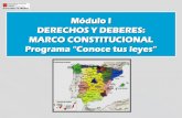 Módulo I DERECHOS Y DEBERES: MARCO …web.icam.es/bucket/1_Presentación_Constitucional_revisada 2018.pdf · Función de jueces y magistrados: ... sobre derechos y libertades de