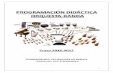 PROGRAMACIÓN DIDÁCTICA ORQUESTA-BANDAconservatoriocostadelsol.es/html/images/PROGRAMACIONES/... · 2016-12-05 · que un porcentaje muy alto de los estudiantes de aquellos instrumentos