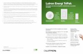 Lutron Energi TriPak · de pared, un sensor cableado y una unidad de alimentación) en una instalación estimada de 50 minutos y de una solución ... 9. Estudio de Lutron basado en