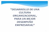 EJES DEL DESARROLLO EMPRESARIAL · 2017-06-07 · la Cultura Organizacional Creando Nuestro Futuro Crear Enfoque Estrategico ... •Creación del Comité Conjunto Sindicato –Gerencia: