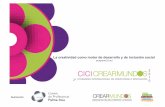 La creatividad como motor de desarrollo y de inclusión … · La creatividad como motor de desarrollo y de inclusión social Angélica Sátiro (Brasil) El objetivo es clarificar