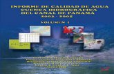 acp-calidad-de-agua-2003-2005-vol-i - Canal de Panamá · seguimiento de la calidad del agua en la Cuenca Hidrográfica del Canal de Panamá”, que cuenta entre sus objetivos el