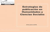 Estrategias de publicación en Humanidades y Ciencias Sociales … · Humanidades y Ciencias Sociales 1 29 de junio de 2018 Colabora y organiza: Instituto de Ciencias de la Educación