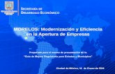 MORELOS: Modernización y Eficiencia en la Apertura de ... · procedimiento para abrir una empresa, genera un incremento en ... Actualmente hay SARE en 185 municipios de 29 entidades