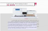 H-800 Analizador Automatico de OrinasH-800 … H... · El analizador automático de orina DIRUI H-800 es un modelo mejorado de los semiautomáticos. El H-800 presenta la tecnología
