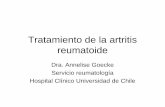 Tratamiento de la artritis reumatoide - SMS CHILE · Levantarse de una silla que no tiene brazos? Acostarse y levantarse de la cama Comer ... –AINEs –Glucocorticoides sistemicos